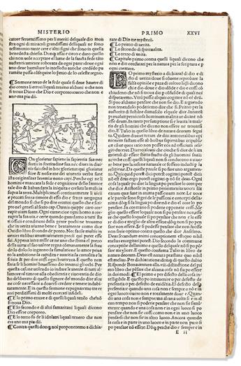 Caracciolo, Roberto of Lecce (c.1425-1495) Spechio de la Fede Volgare. Novamente Impresso Diligentemente Correcto: Historiato.